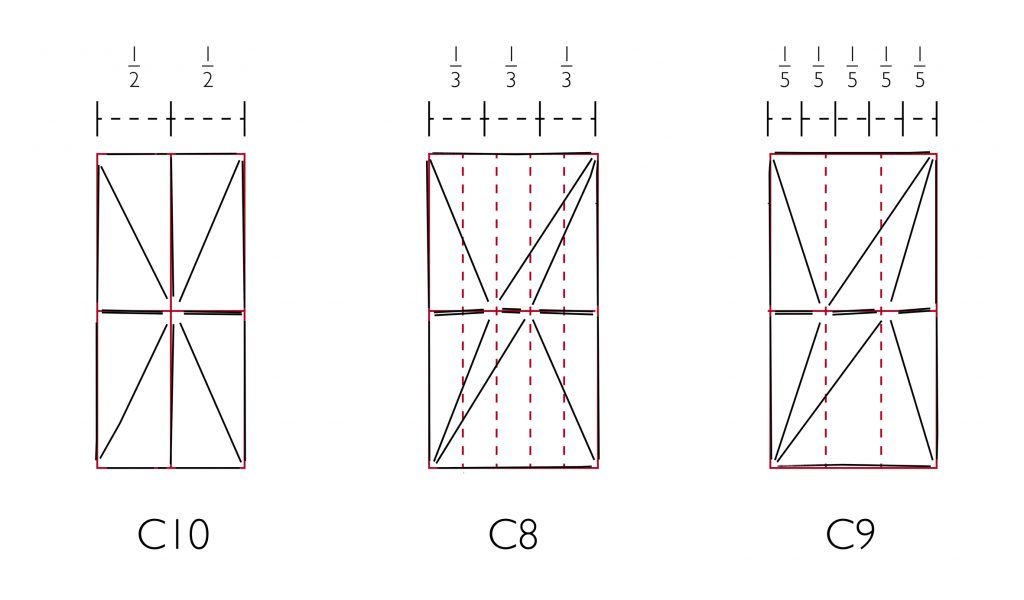Image of proportional systems in vault plans of St Hugh's Choir at Lincoln