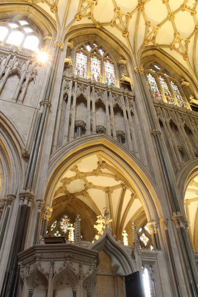 Image of northeast choir elevation at Wells Cathedral