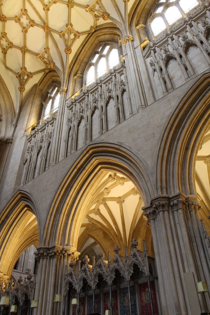 Image of southeast elevation of choir at Wells Cathedral