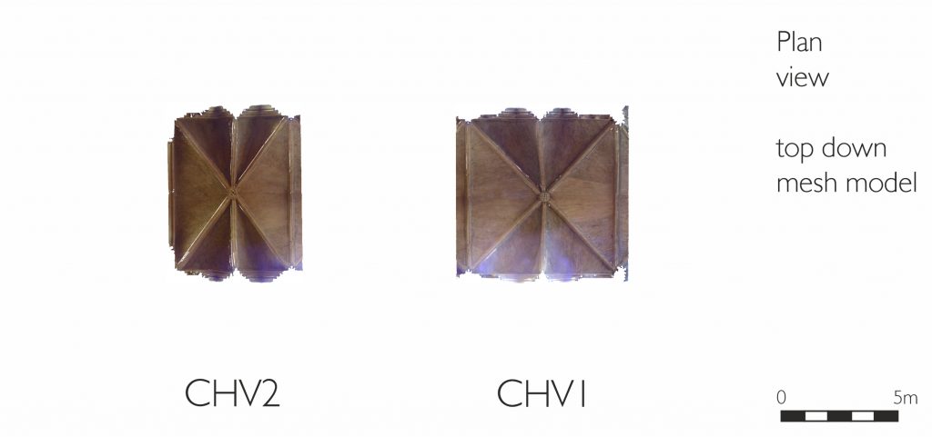  Plan view of mesh model of Chapter House vestibule at Lincoln Cathedral