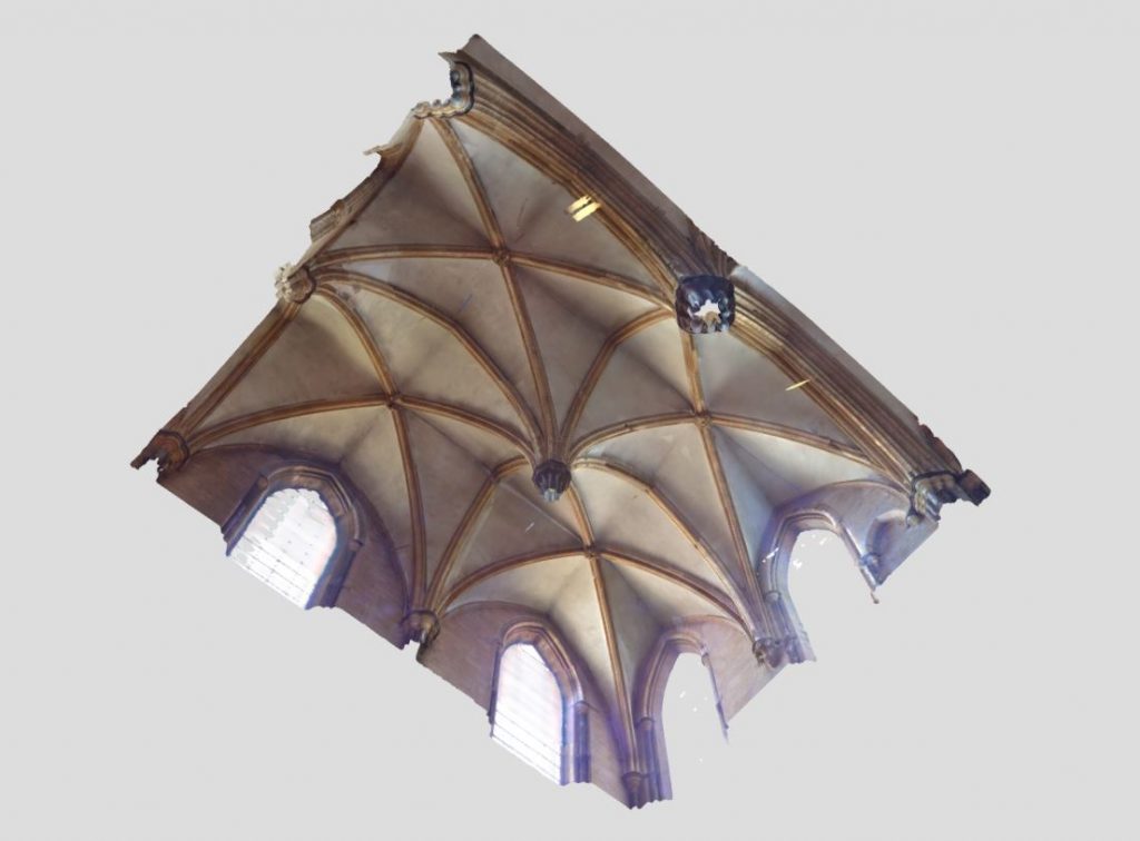 Image of mesh model of Morning Chapel at Lincoln Cathedral